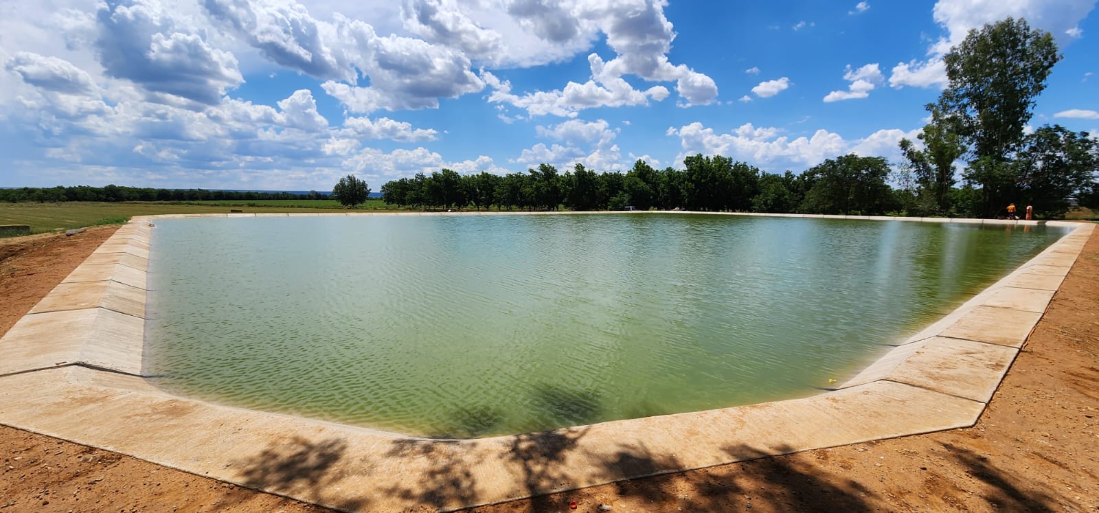 Reinforced concrete water reservoir built by Aurex